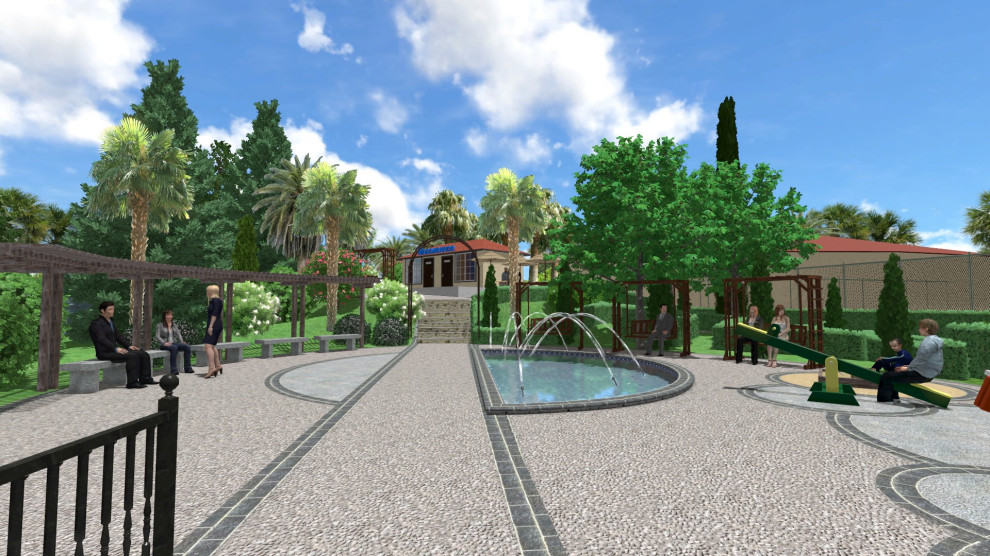 Детская площадка для санатория.