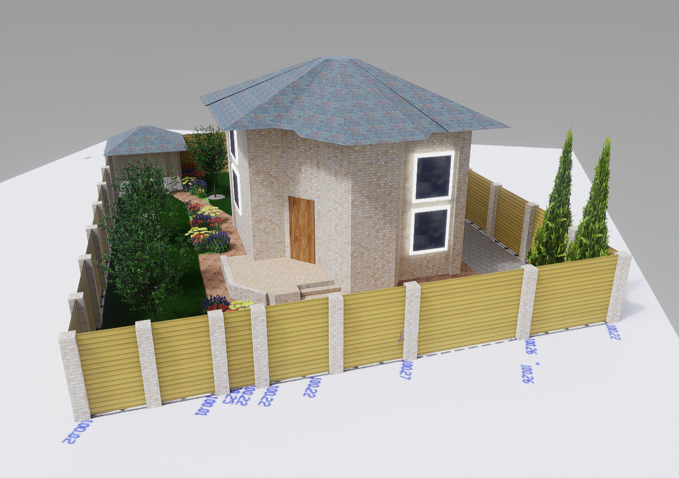 Дизайн участка в Лобне