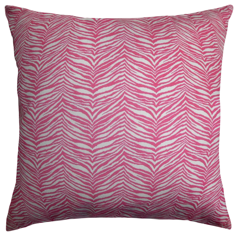The Pillow Collection Pink Vestal Throw Pillow Cover, 20"x20"