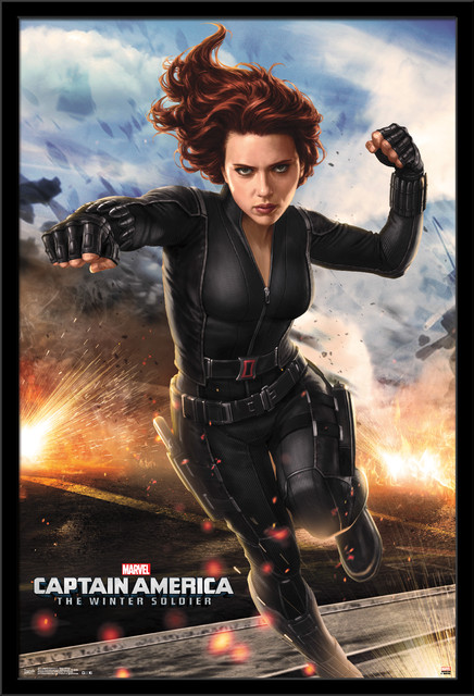 Captain America 2 Black Widow Poster - Contemporary - Prints And Posters -  by Trends International