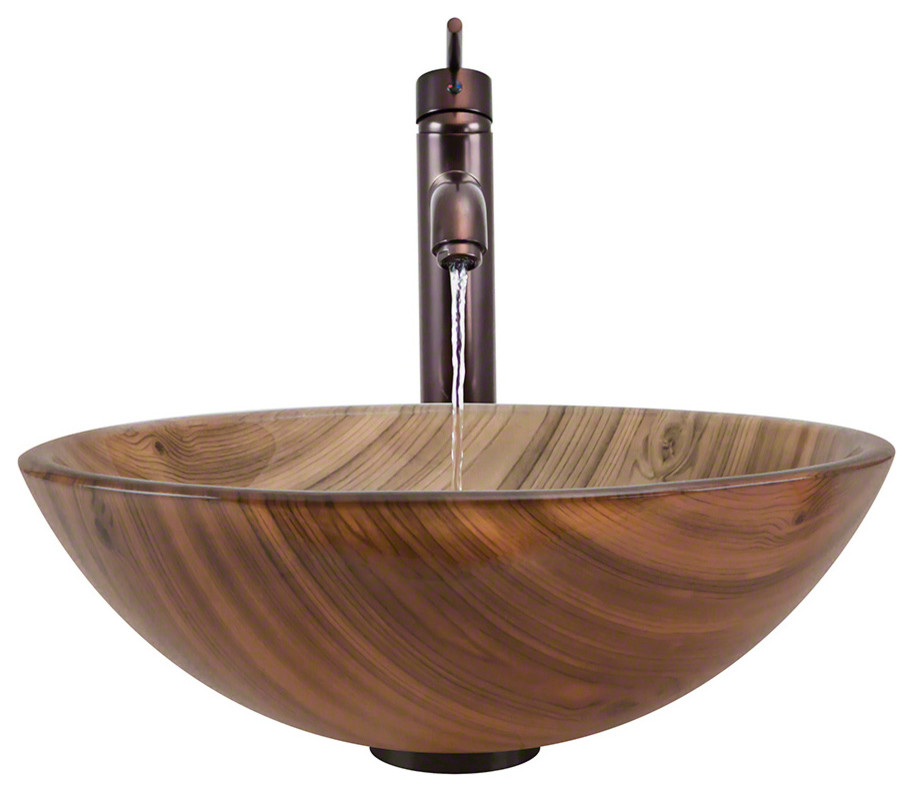 628 Vessel Sink Ensemble 718 Faucet, Brown, Oil Rubbed Bronze, 718 Vessel Faucet