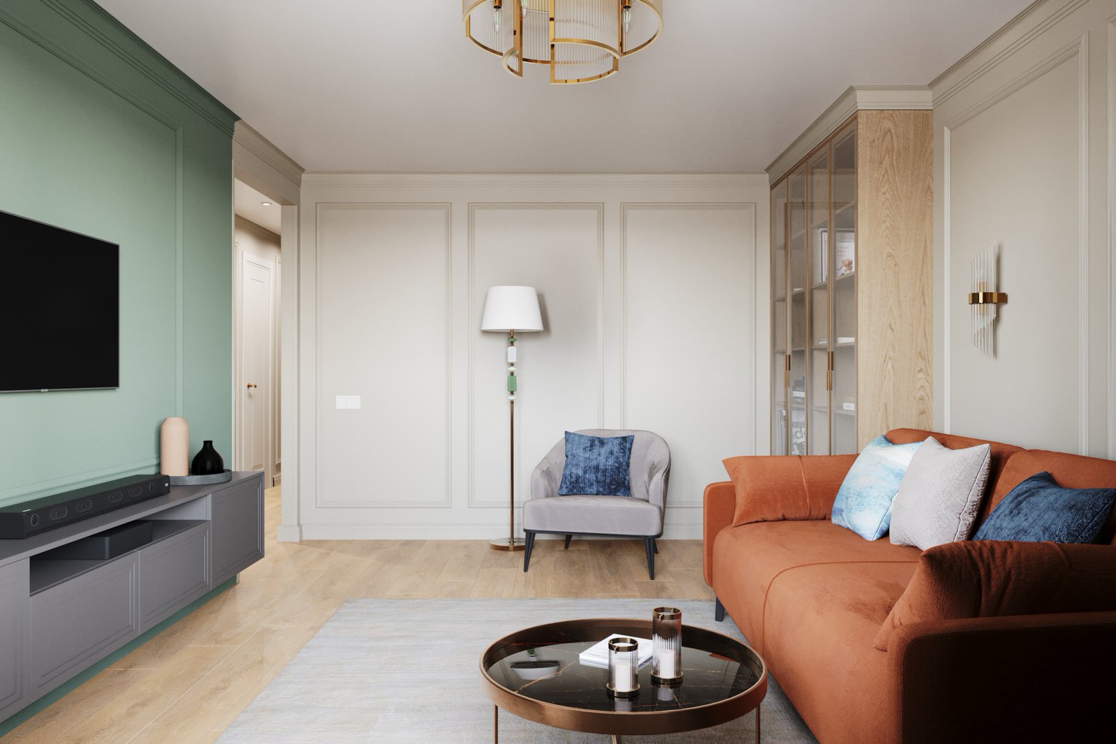 Проект трехкомнатной квартиры