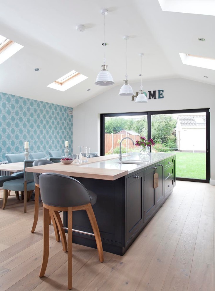 Kitchen - transitional kitchen idea in Dublin
