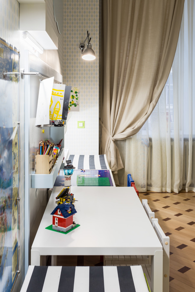 Зелёная детская комната