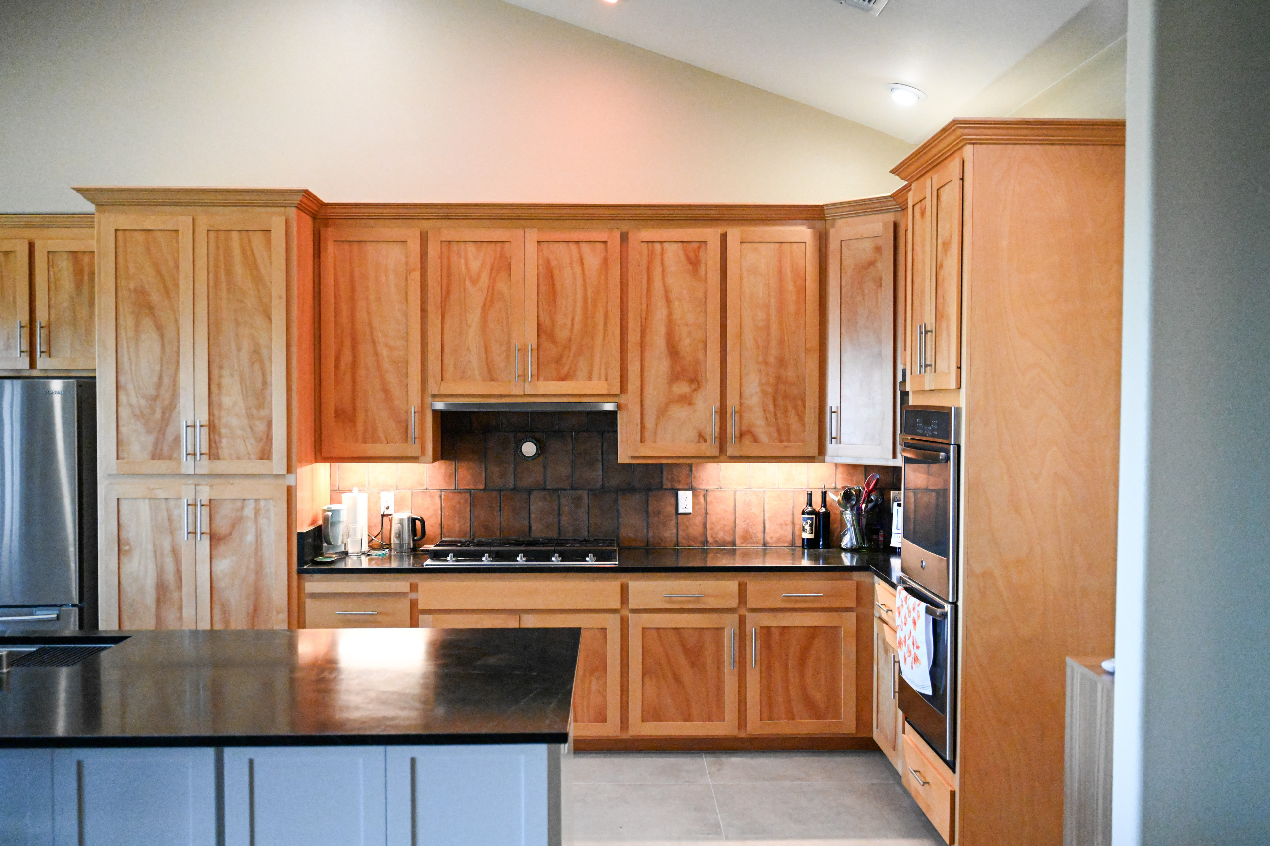 Placerville Spanish Styled Kitchen and 14 foot Fireplace
