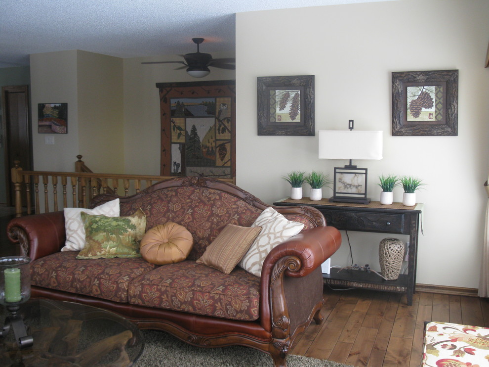 This is an example of a traditional living room in Edmonton.