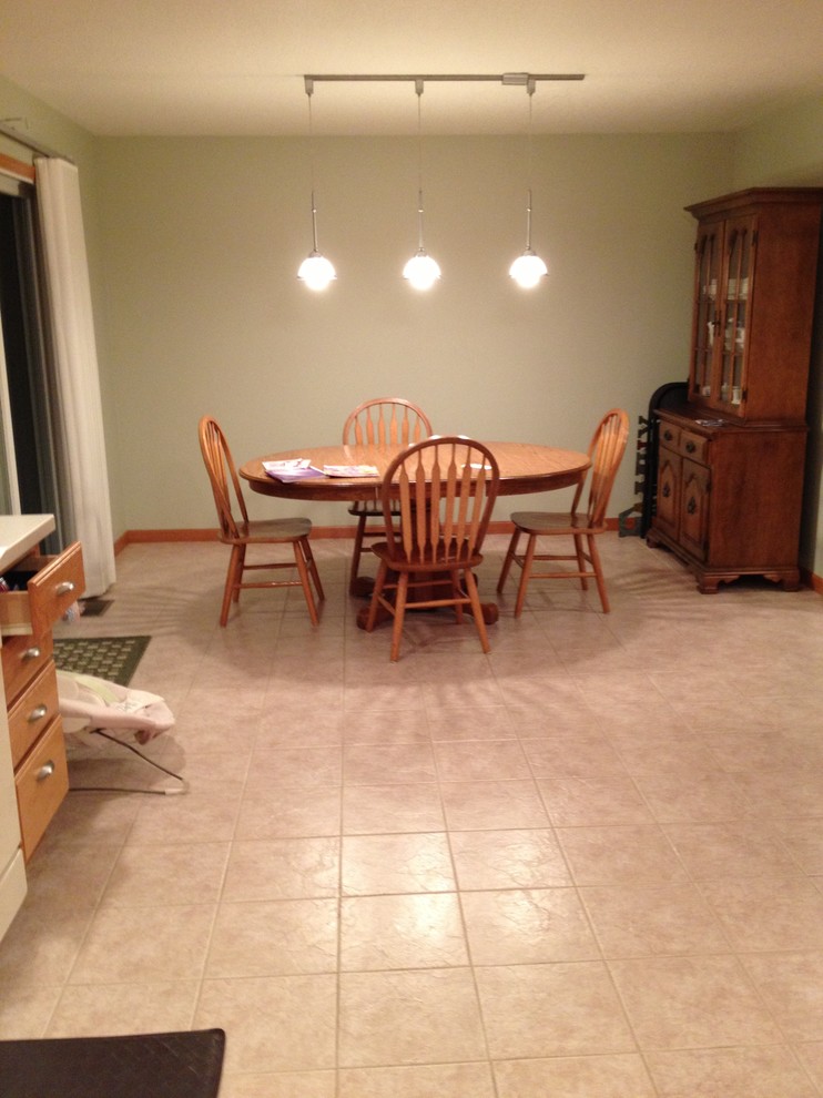 Rug under kitchen table