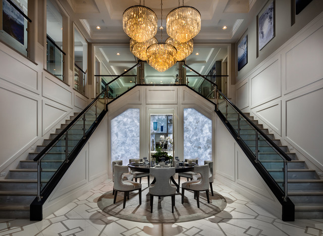 Staircase classique-chic-escalier