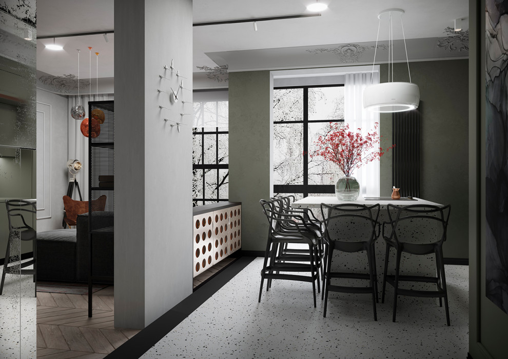 Проект 3-х комнатной квартиры для молодой творческой семьи