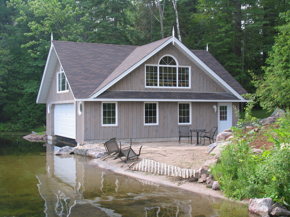 This is an example of an arts and crafts boathouse in Toronto.