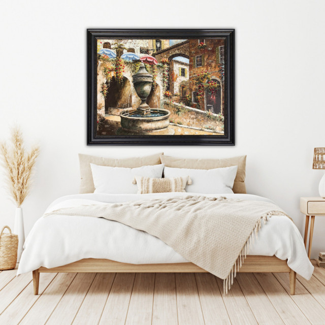 Garden Handmade Wall Art Framed Museum Quality Wall Decor Size: 44x56 ...