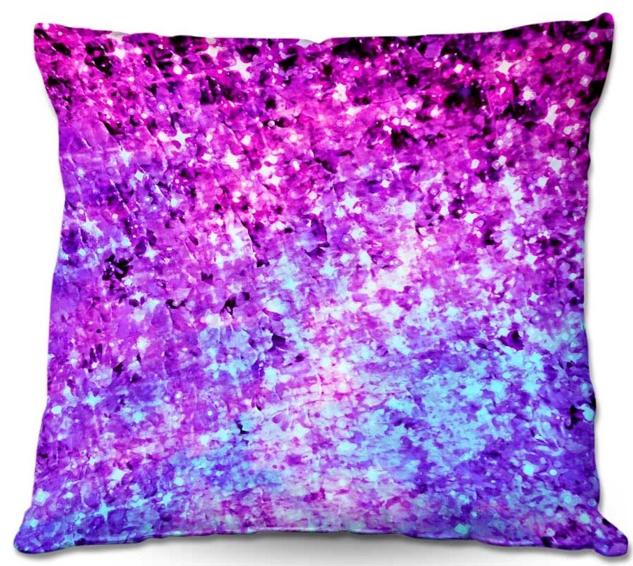 Radiant Orchid Galaxy Throw Pillow, 22"x22"