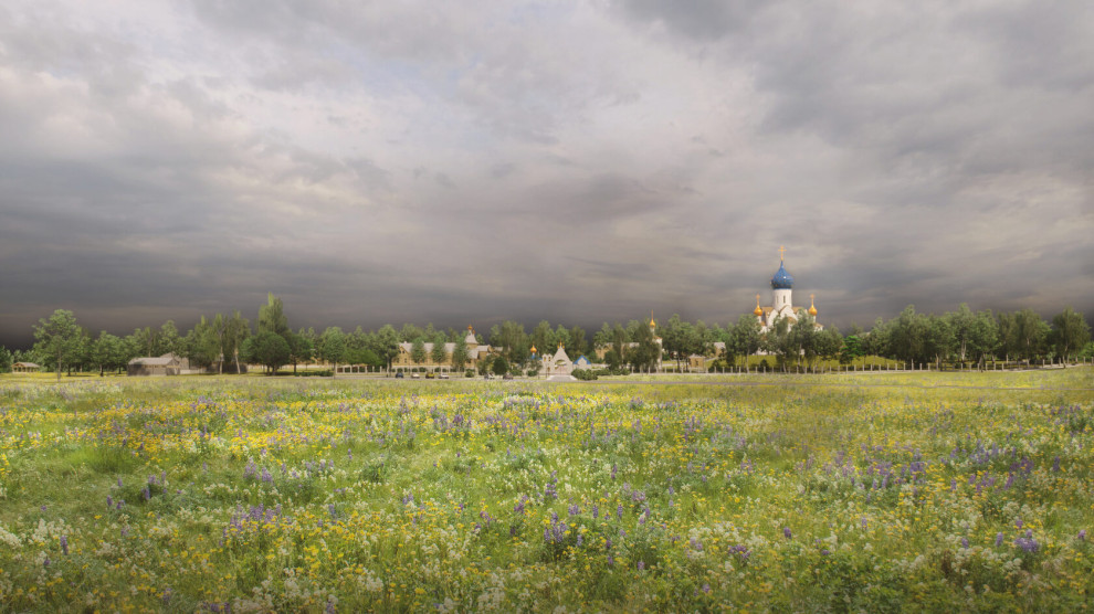 Храм Успения Пресвятой Богородицы и объекты внешней инфраструктуры Мужского мона