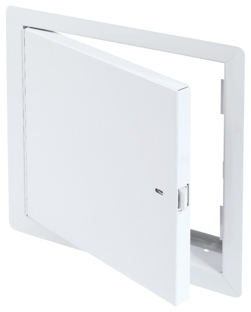 Fire Rated Un-Insulated Access Door with Flange, High Quality White Powder Coat