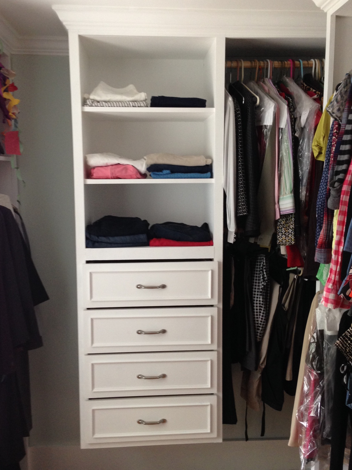 Newton, MA Custom hand built closet