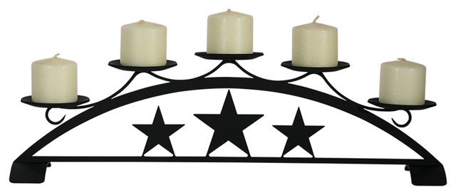 Victorian Tabletop Pillar Candleholder, Star