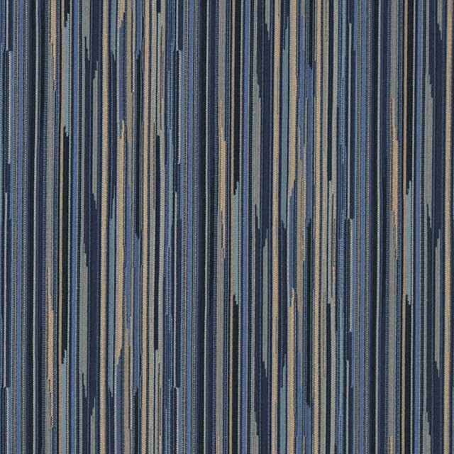 Navy Blue Gold Abstract Striped Contract Grade Upholstery Fabric By The Yard Contemporary Palazzo Fabrics Houzz - Navy Blue Home Decor Fabric