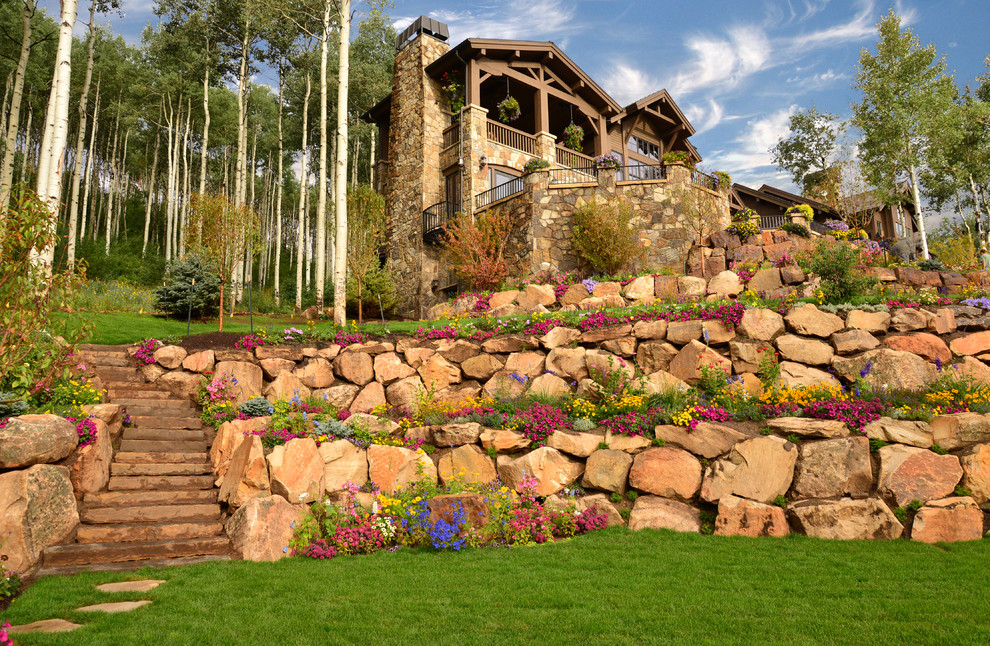 This is an example of a country garden in Denver.