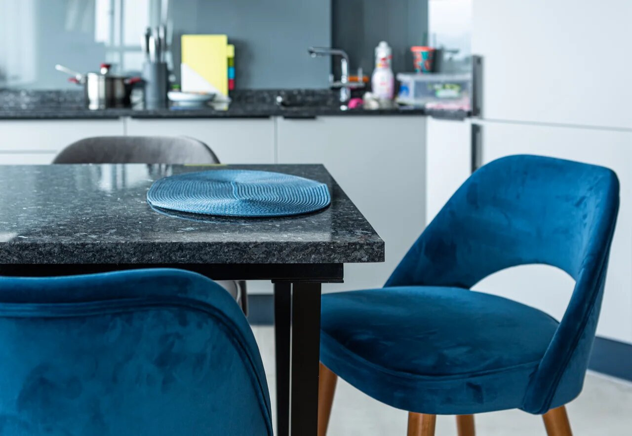 Столешница из гранита Blue Pearl