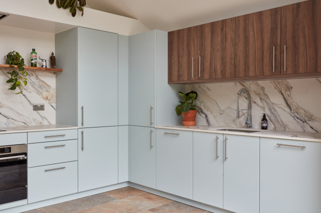 Snaresbrook Blue contemporary-kitchen