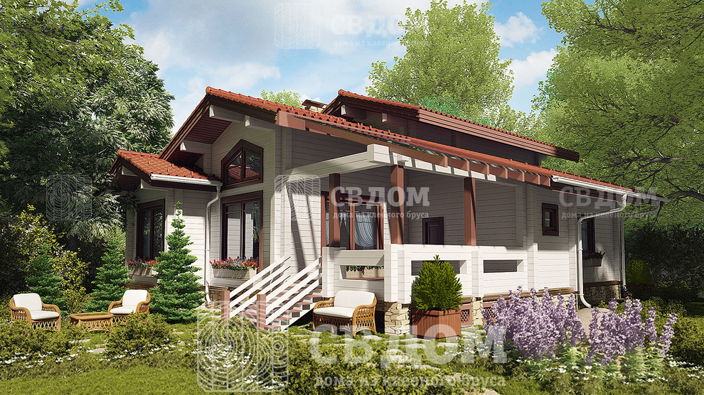 3-х этажные дома из клееного бруса