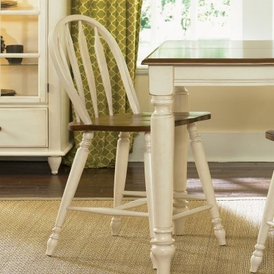 Liberty Furniture Low Country Sand Windsor Counter Stools - Set of 2