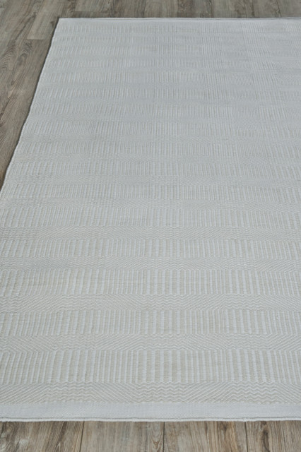 Naples Indoor/Outdoor Flatweave PET Yarn Light Beige Area Rug, 10'x14 ...