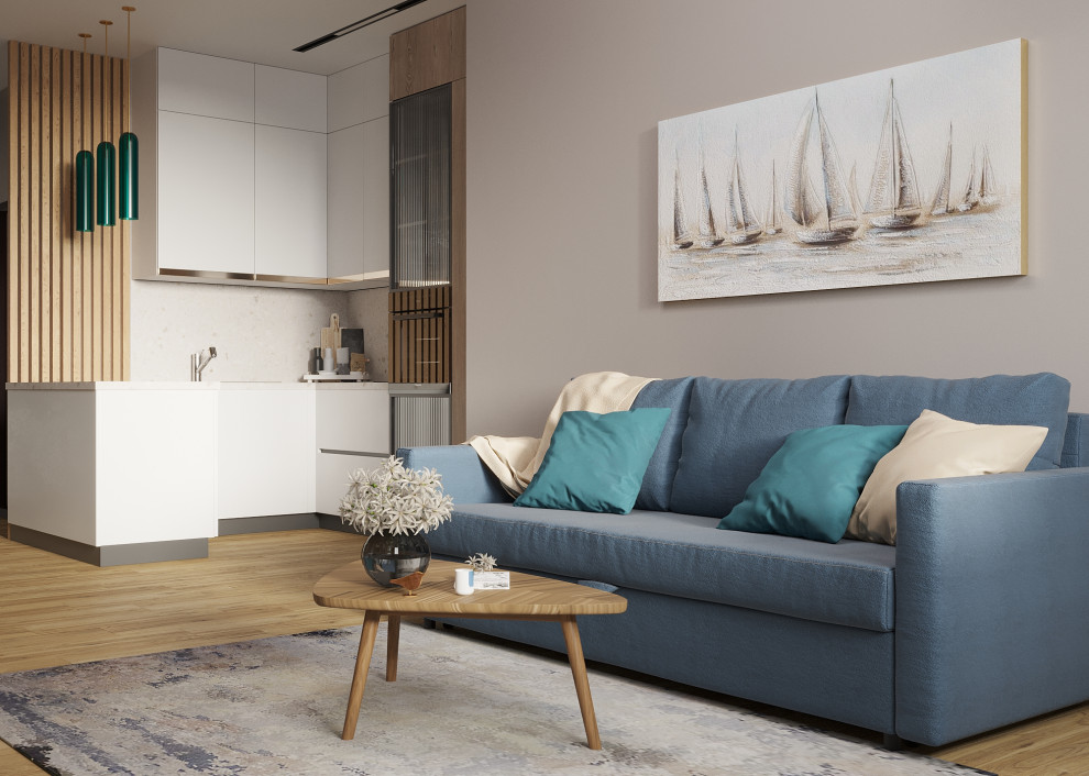 Дизайн кухни-гостиной