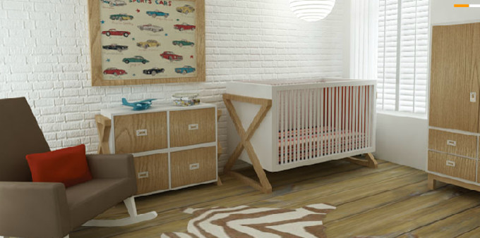 Inspiration for a modern kids' room in New York.