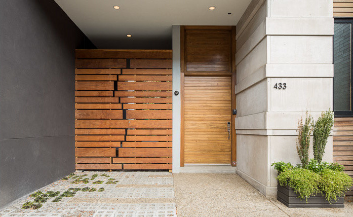This is an example of a contemporary entryway in Philadelphia.