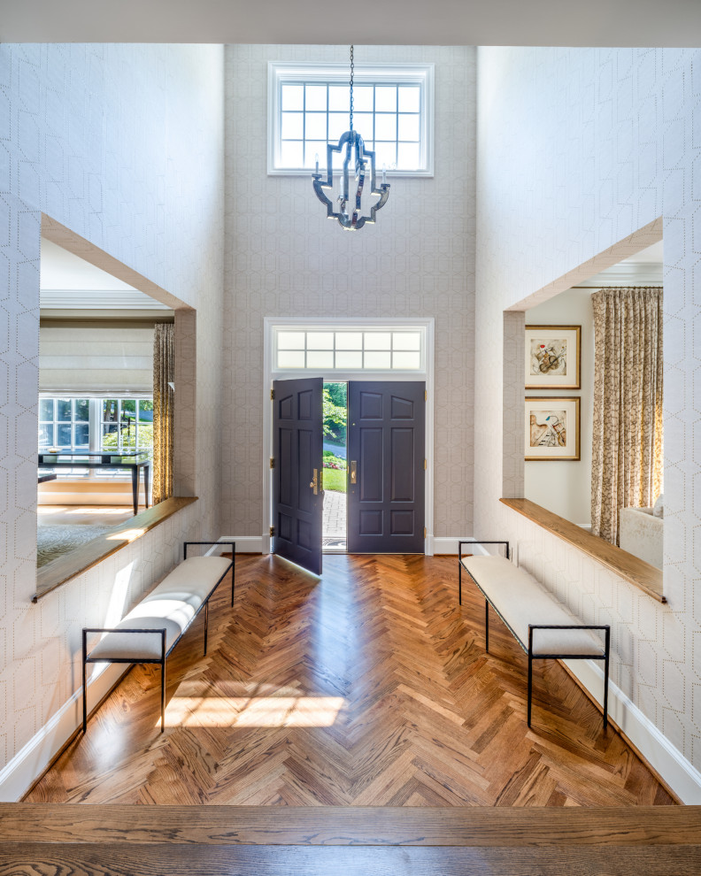 Inspiration for a transitional entryway remodel in DC Metro