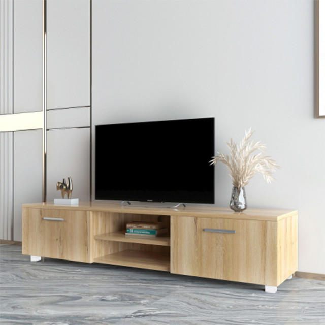 Living room TV benches MDF Oak modern tv stand Contemporary Entertainment Centers And Tv