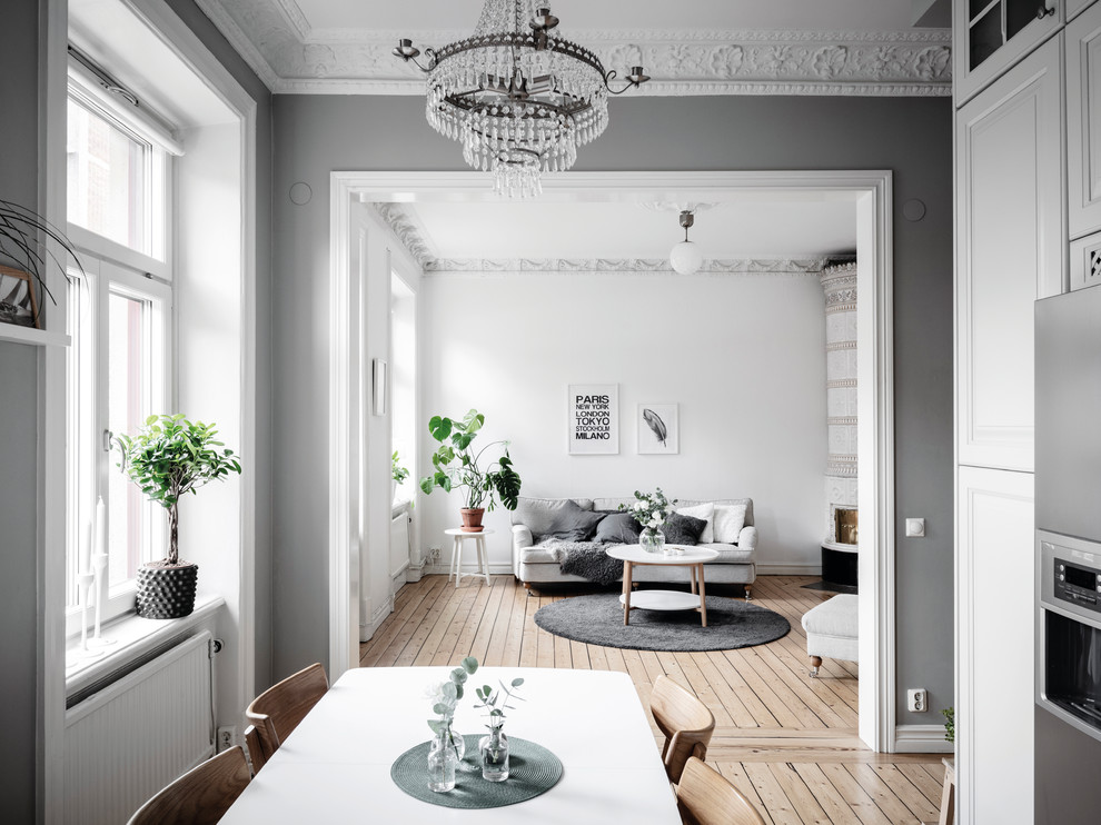 Inspiration for a traditional living room in Gothenburg.