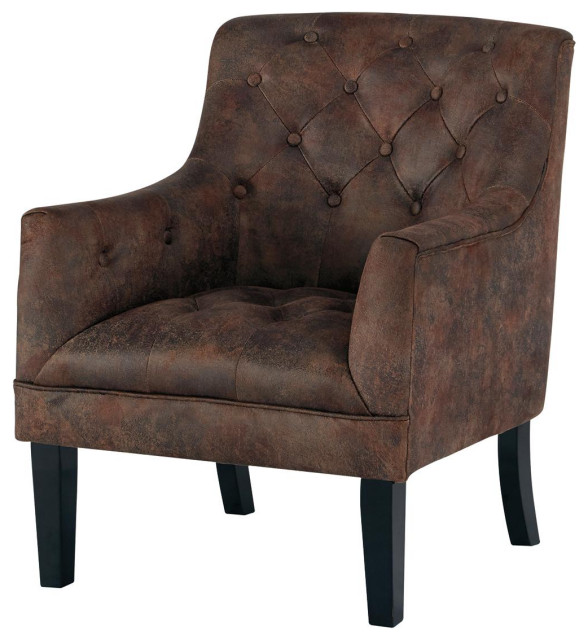 Drakelle Accent Chair, Mahogany