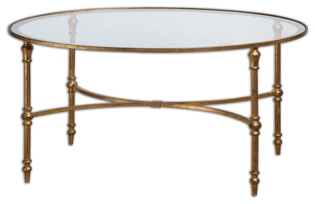 Uttermost Vitya Glass Coffee Table Traditional Coffee Tables By Lighting World Decorators
