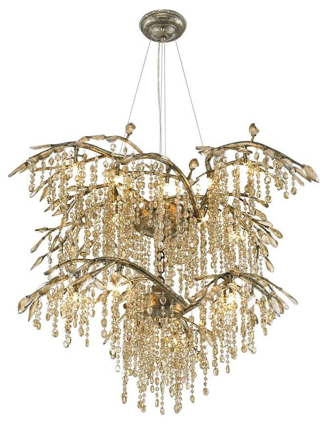 Golden Lighting Autumn Twilight 2 Tier Chandelier - Traditional ...