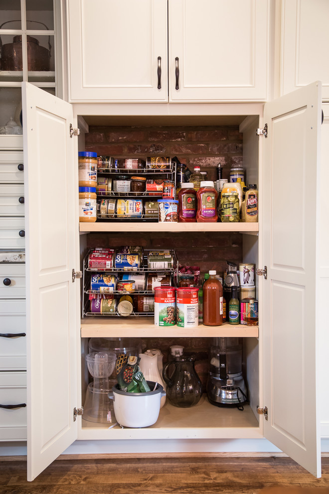 This is an example of a traditional kitchen pantry in Tampa.