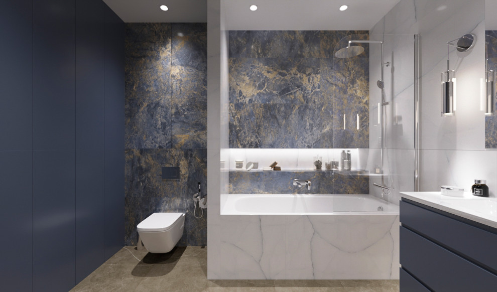 Ванная комната по фен-шую, частный дом 200 кв.м