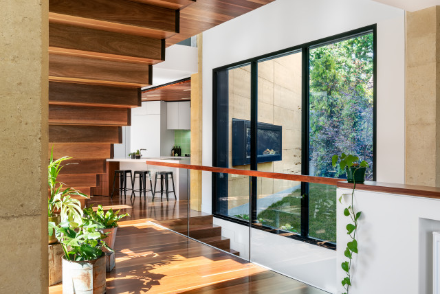 Boulevard House contemporain-escalier