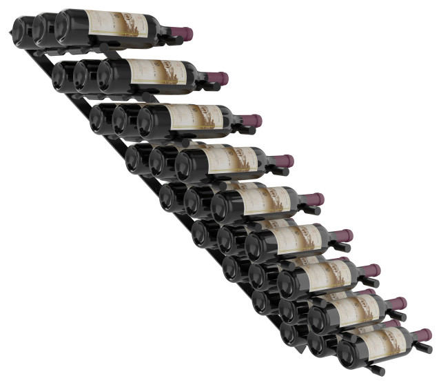 Vino Pins Flex 45 (wall mounted metal wine rack), 27 Bottles ...
