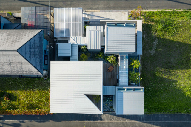 高の原の家 contemporain-facade