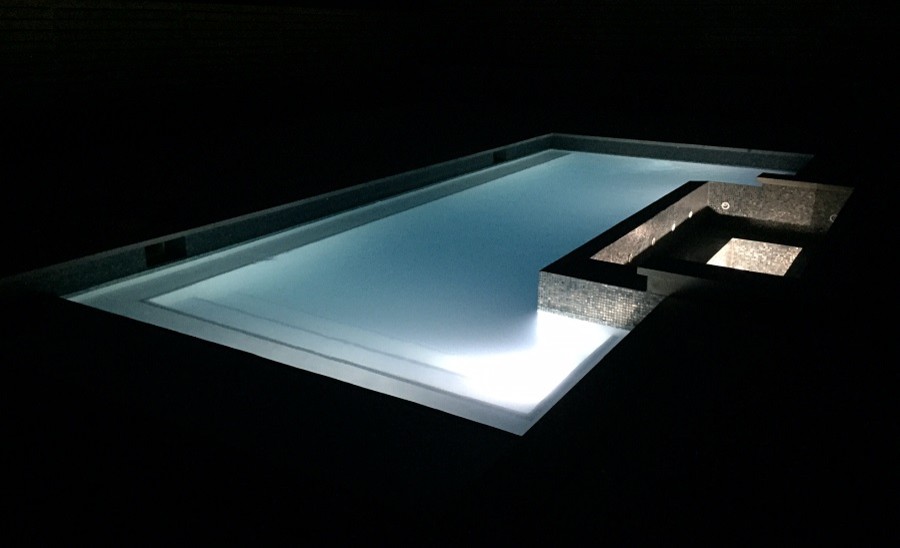 Example of a minimalist pool design in Toronto