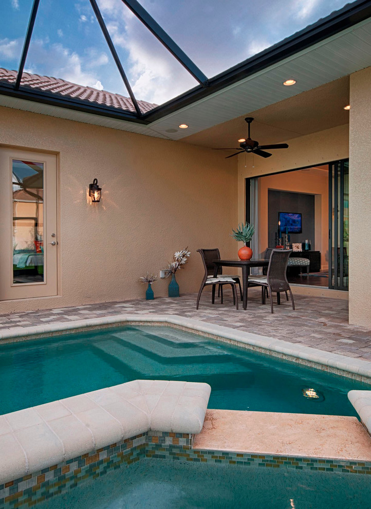 Transitional pool in Miami.