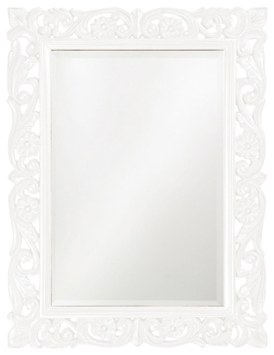 Howard Elliott Chateau White Mirror