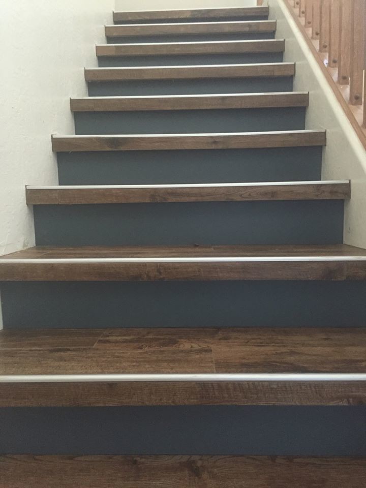 Large transitional staircase photo in Phoenix