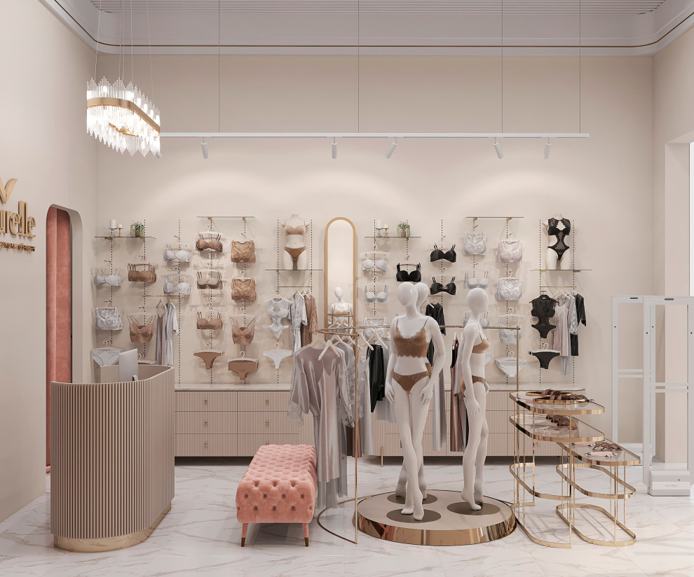 Дизайн проект магазина  женского нижнего белья.