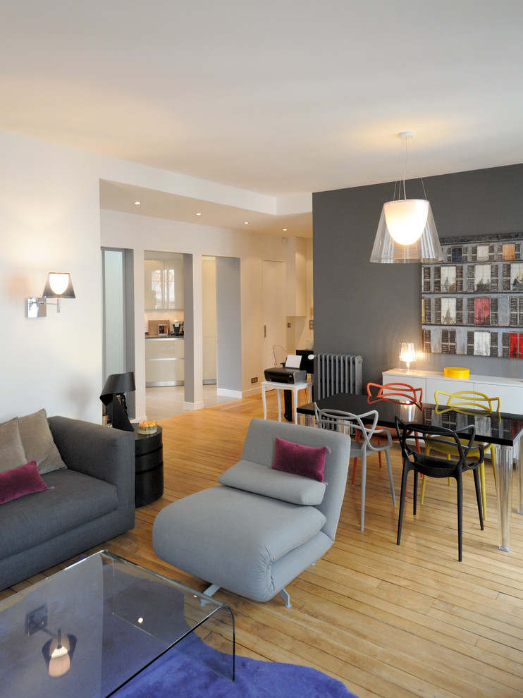 Contemporary living room in Paris.