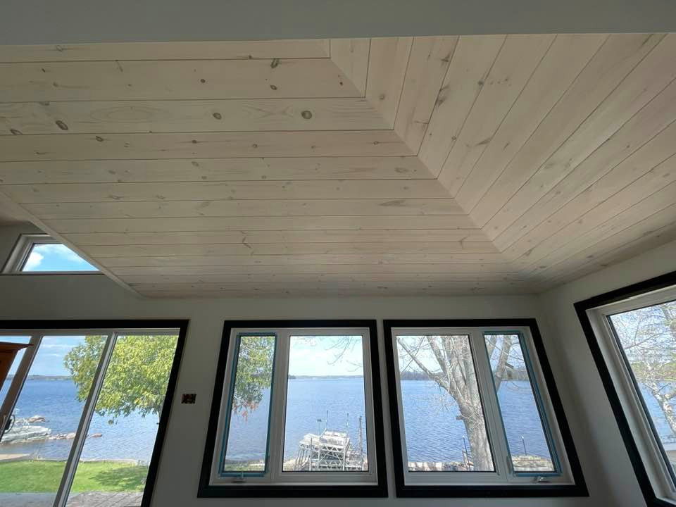 Pickled Pine Vaulted Ceiling