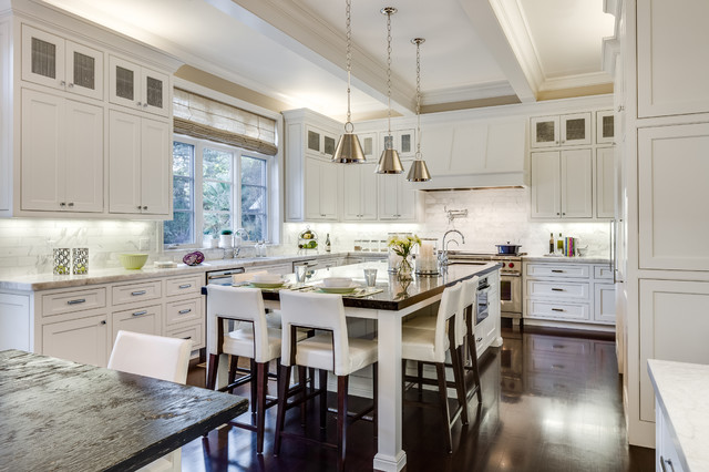 Teal kitchen in duplex - Traditional - Kitchen - San Francisco