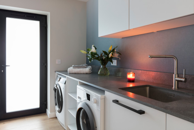 Solstice House contemporary-laundry-room